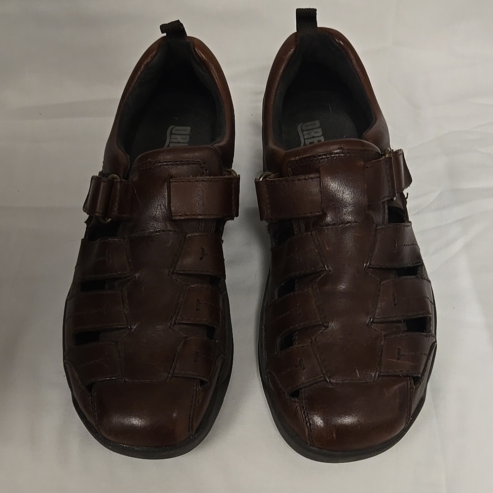Brown Leather Men's Shoes Sandals